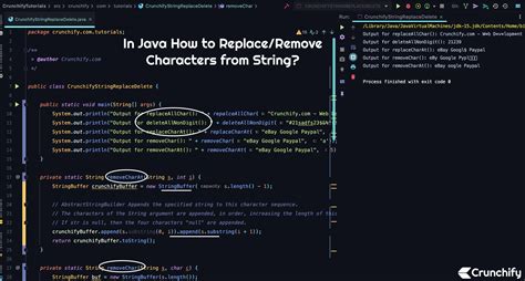 Remove or Replace Part of a String in Java .